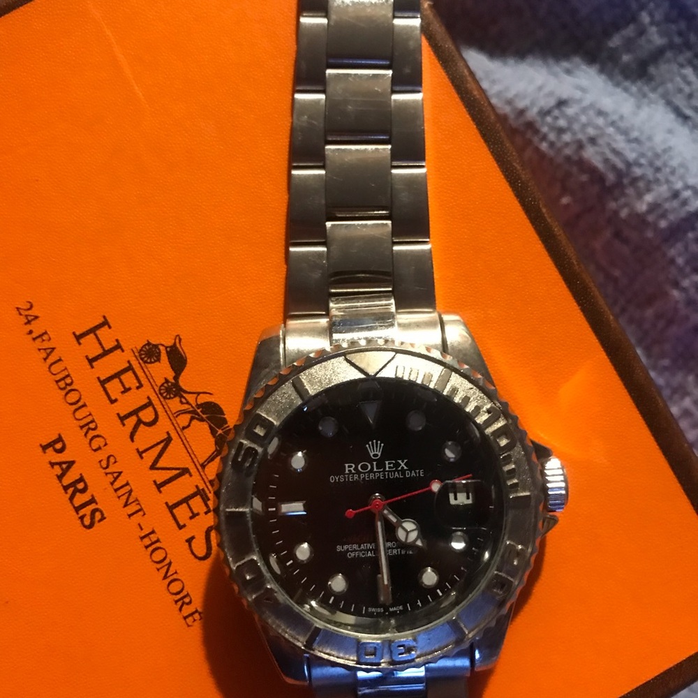 Rolex Silver Watch